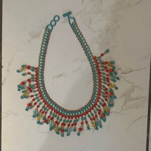 Colombian handmade Colorful Beaded Necklace